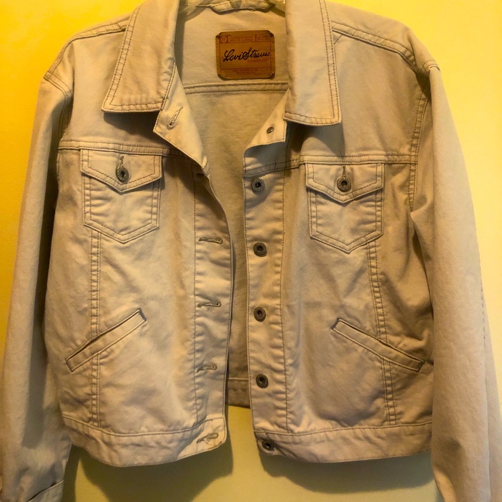 Levi's Cream Denim Jacket
